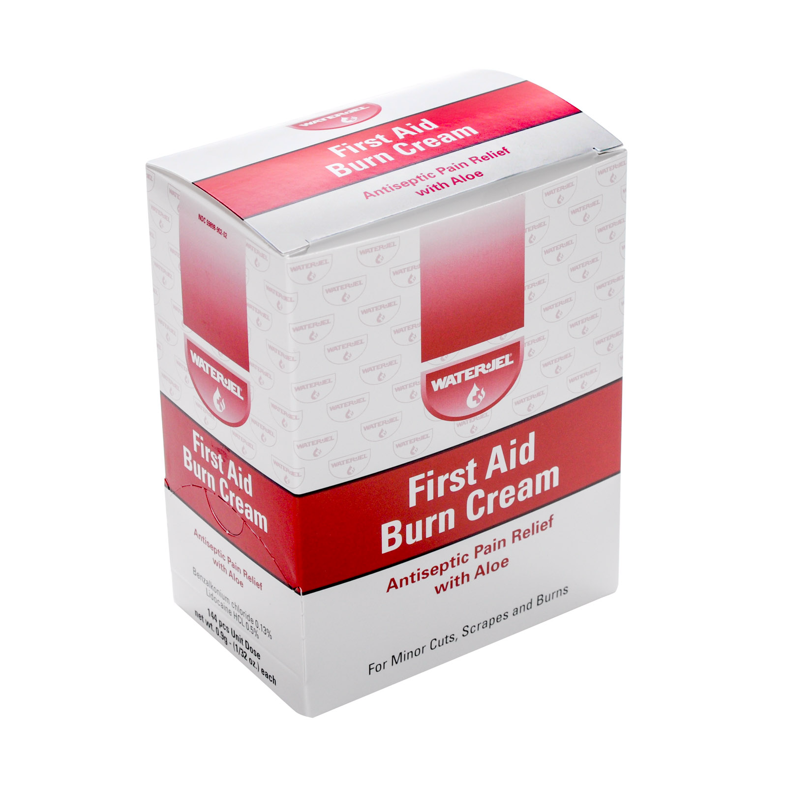 First Aid Burn Cream Water Jel 144 Unit Dose Packets/box