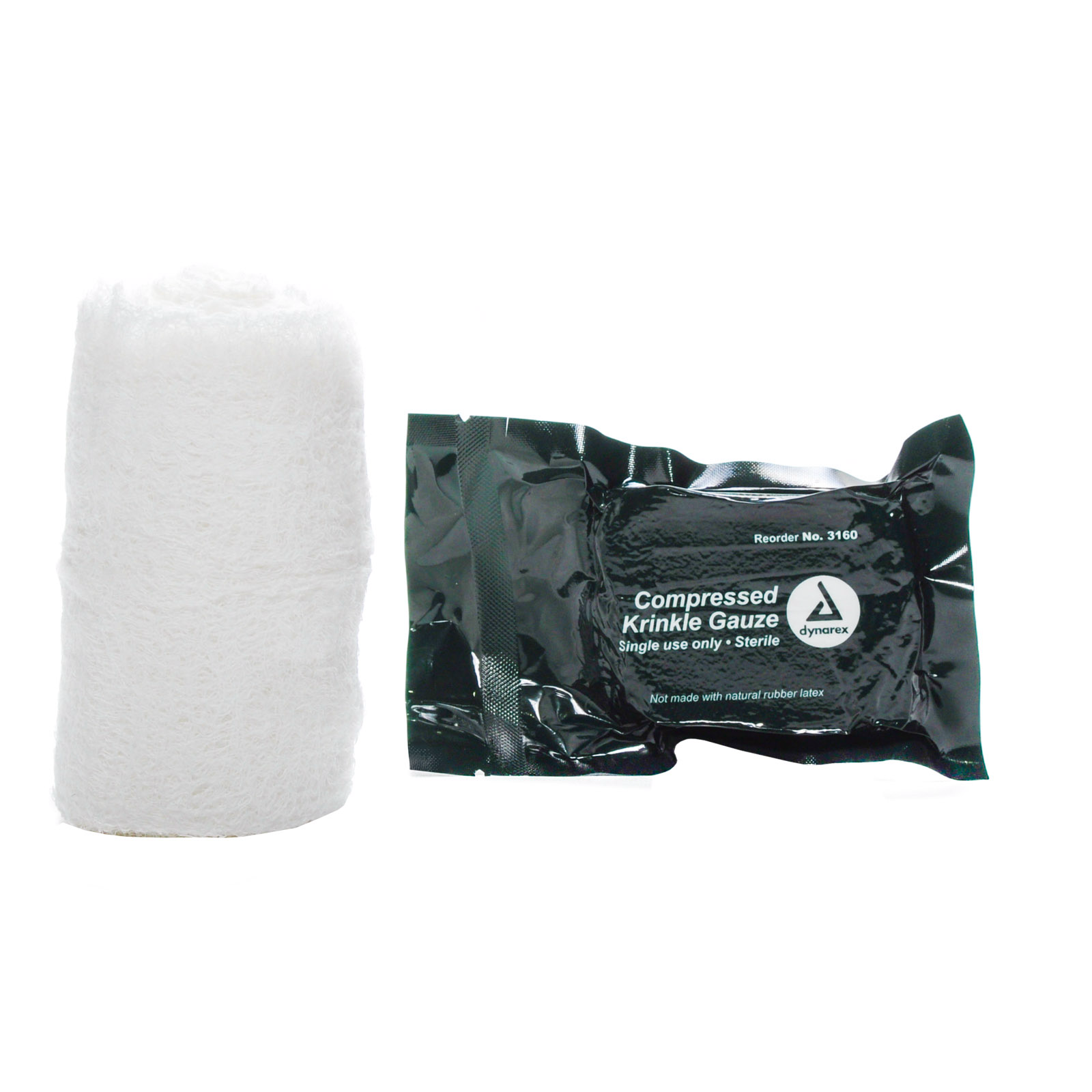 Compressed Krinkle Gauze Dynarex 4 Inch Each