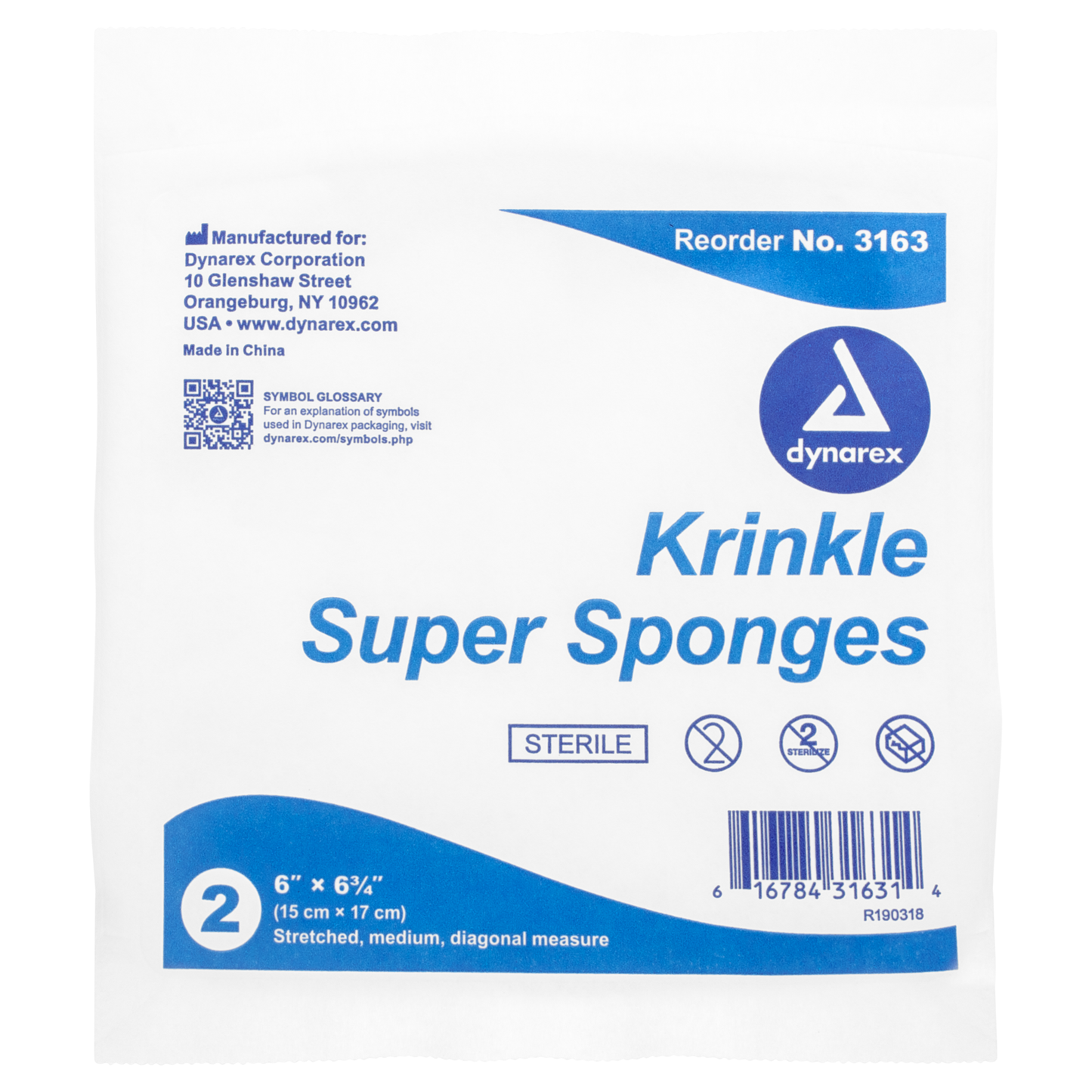 Kringle Gauze Super Sponges 6x6.75 (20/Bx)