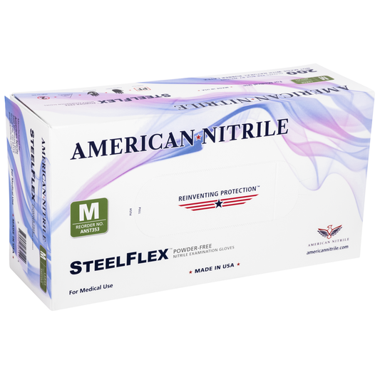 Steelflex Nitrile Gloves 3.5 mil (200/Bx) Made IN USA