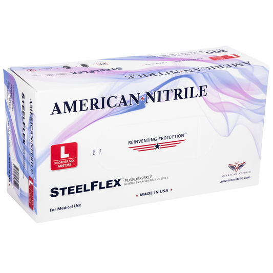 Steelflex Nitrile Gloves 3.5 mil (200/Bx) Made IN USA