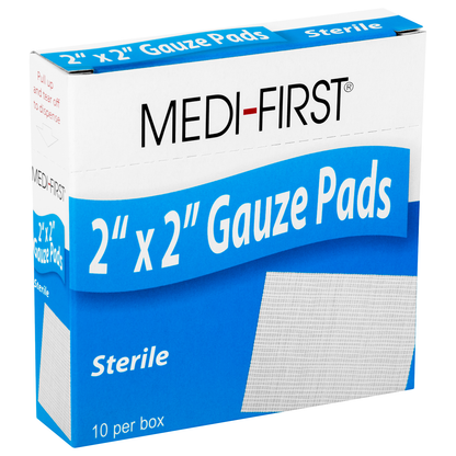 Medifirst Gauze Pads Sterile 10/box