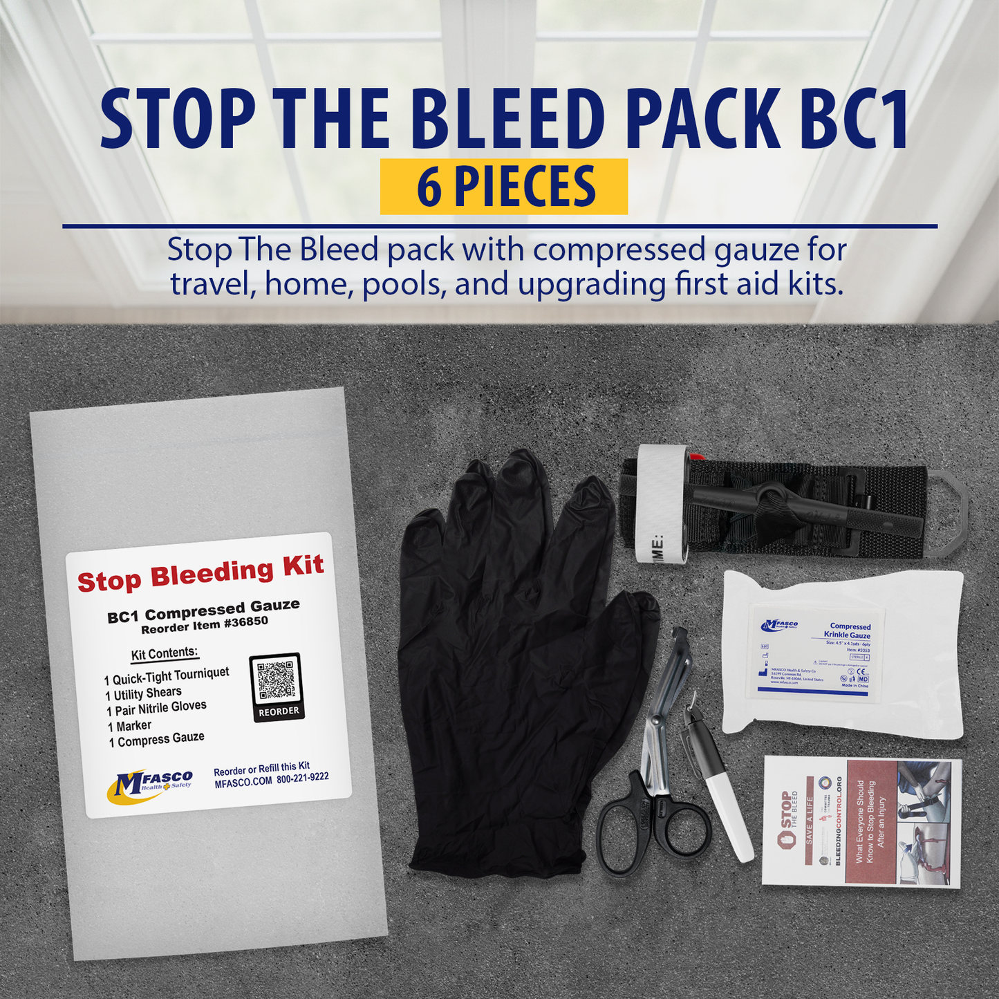 Stop the Bleed Pack BC1 Compressed Gauze
