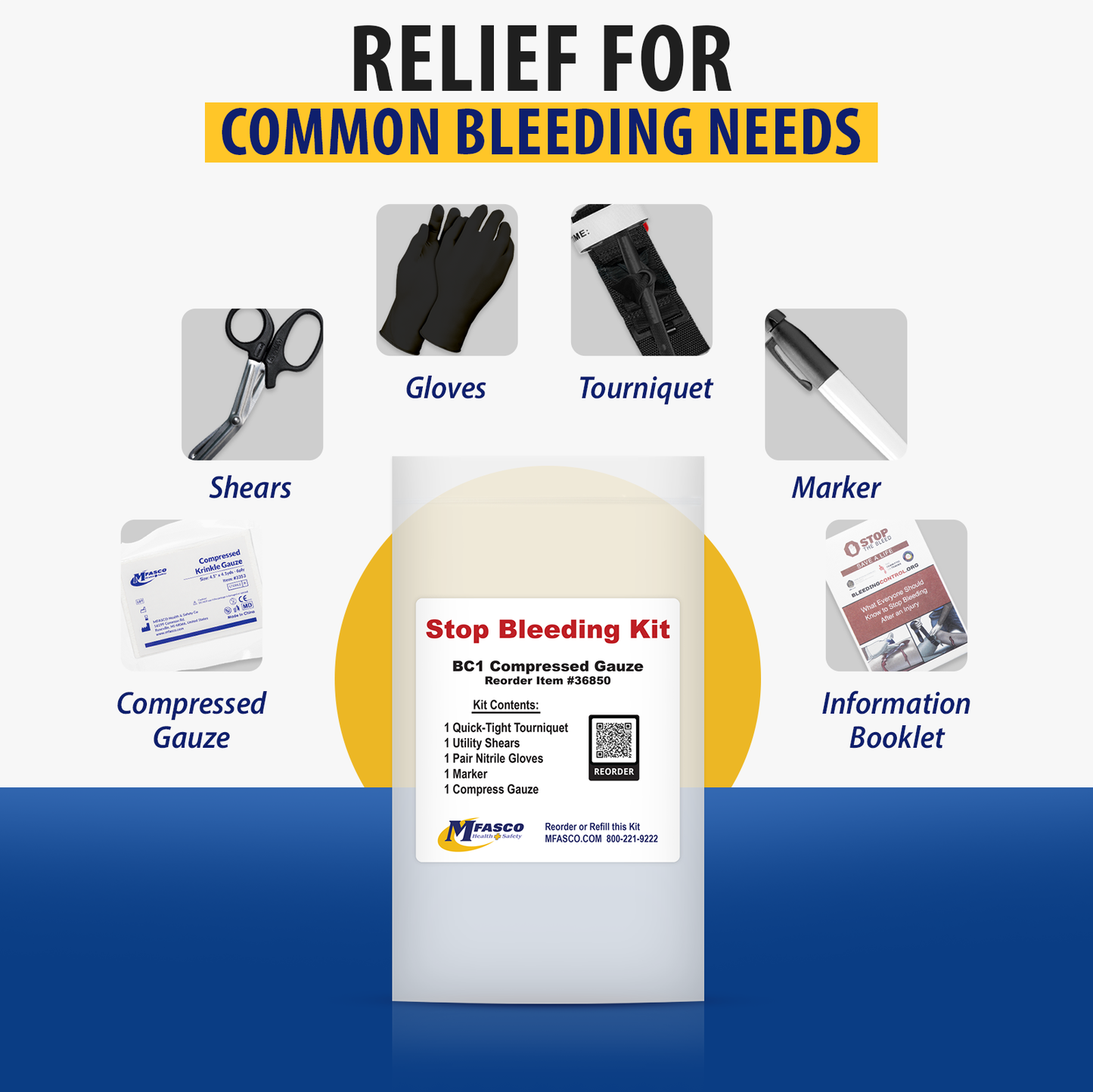 Stop the Bleed Pack BC1 Compressed Gauze
