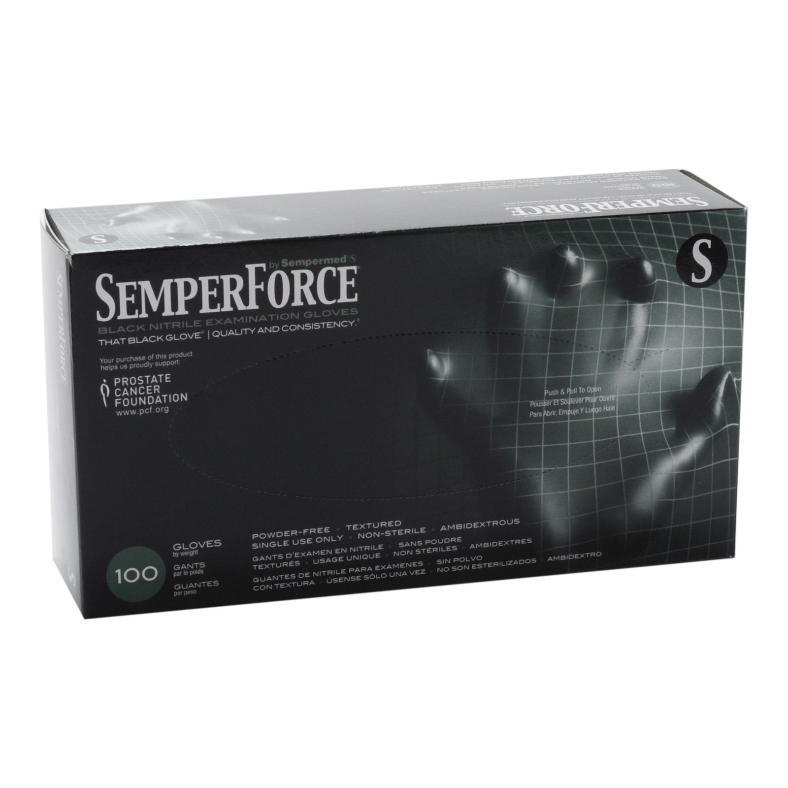 Black Nitrile Gloves by Semperforce (100/Bx)