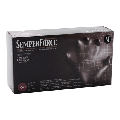 Black Nitrile Gloves by Semperforce (100/Bx)