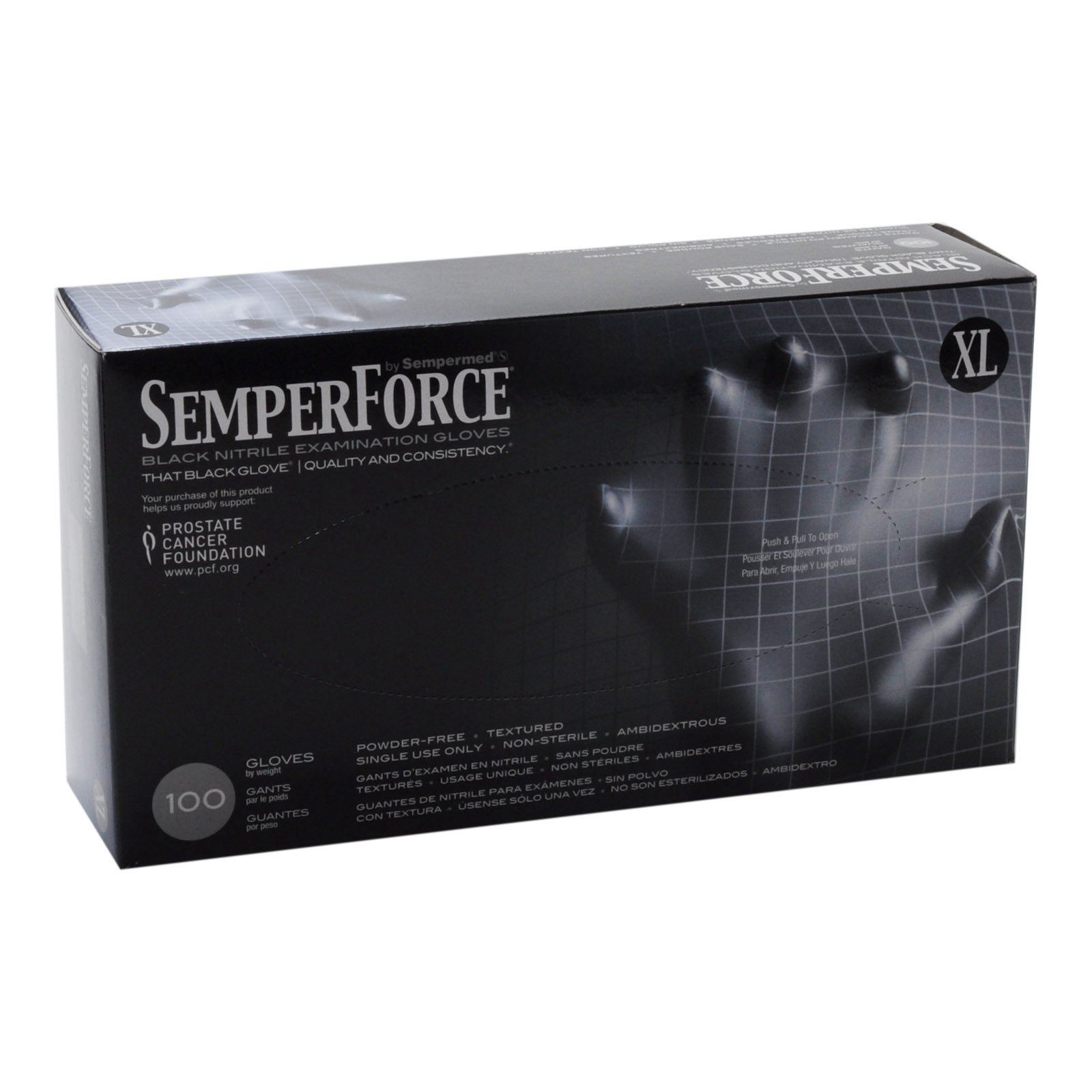 Black Nitrile Gloves by Semperforce (100/Bx)