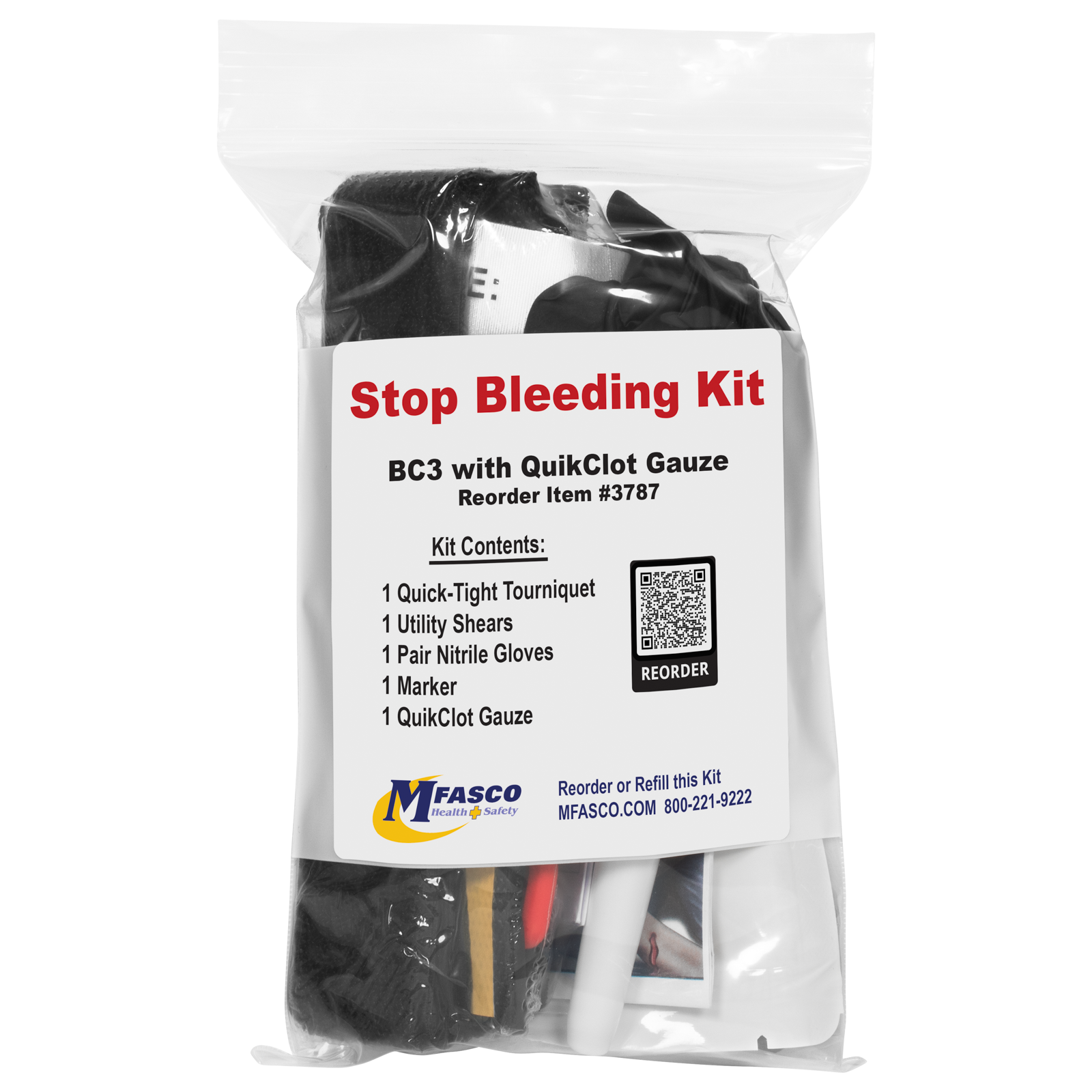 Stop the Bleed Pack Single BC3 Quikclot