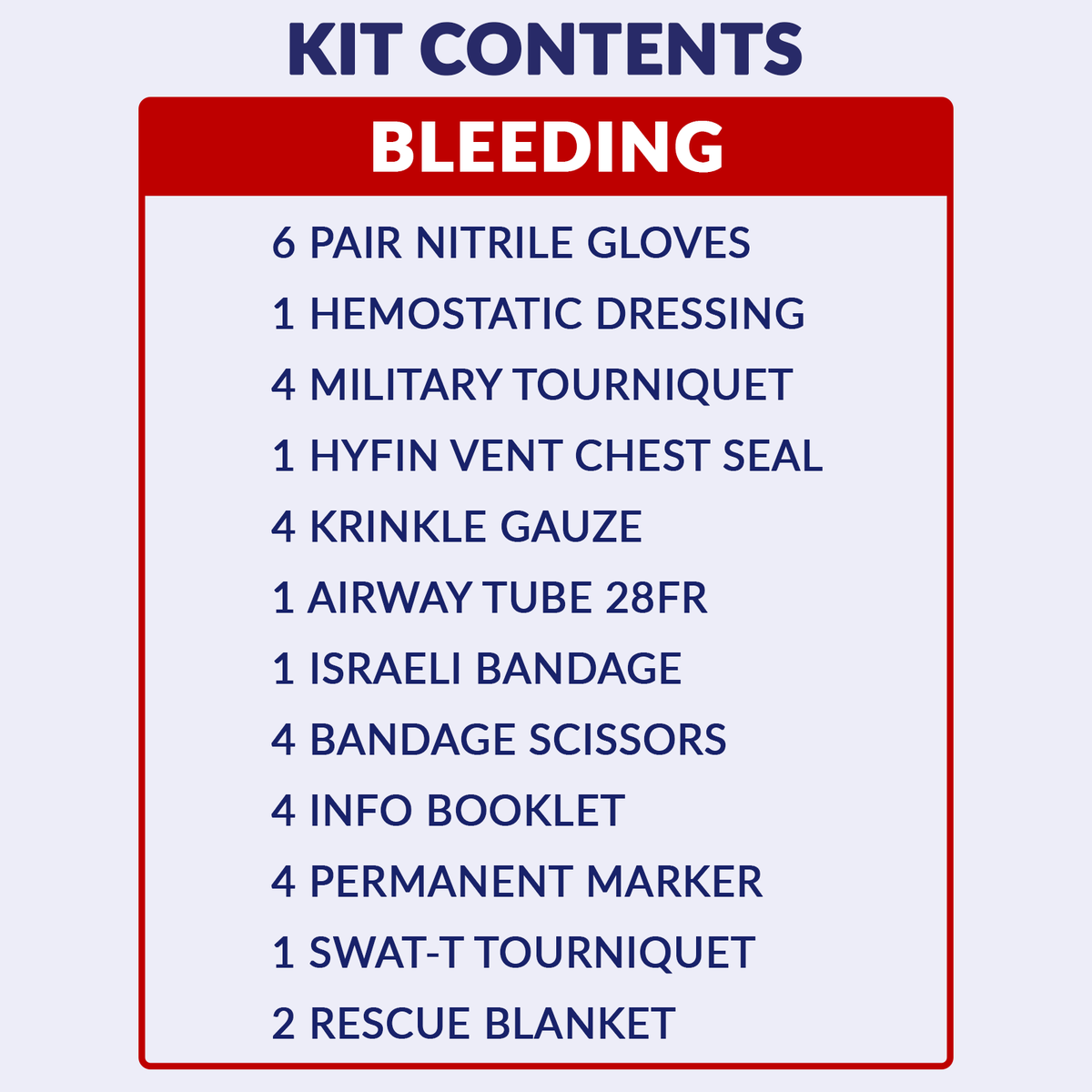 Stop the Bleed Public Access Advanced Kit