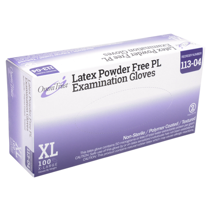 Latex Powder Free Medical Exam Gloves Omnitrust 100/box