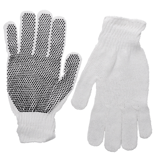 Pvc Dot String Knit Wrist Work Glove Dozen