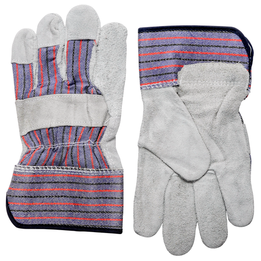 Leather Palm Work Gloves Large Size Dozen