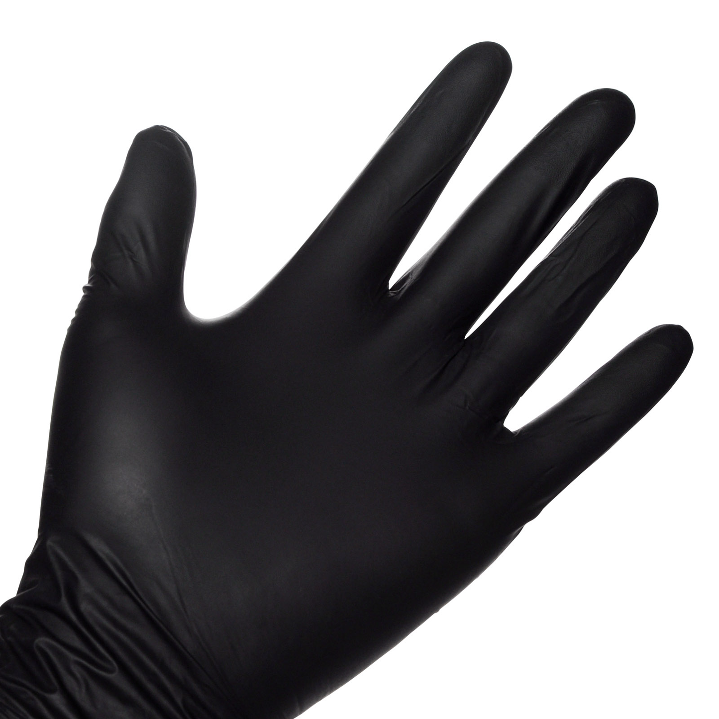 Black Nitrile Exam Gloves Pair in Recloseable Bag