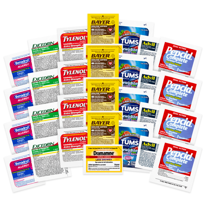 Medication Travel Pack Brand Name Meds 32 Piece