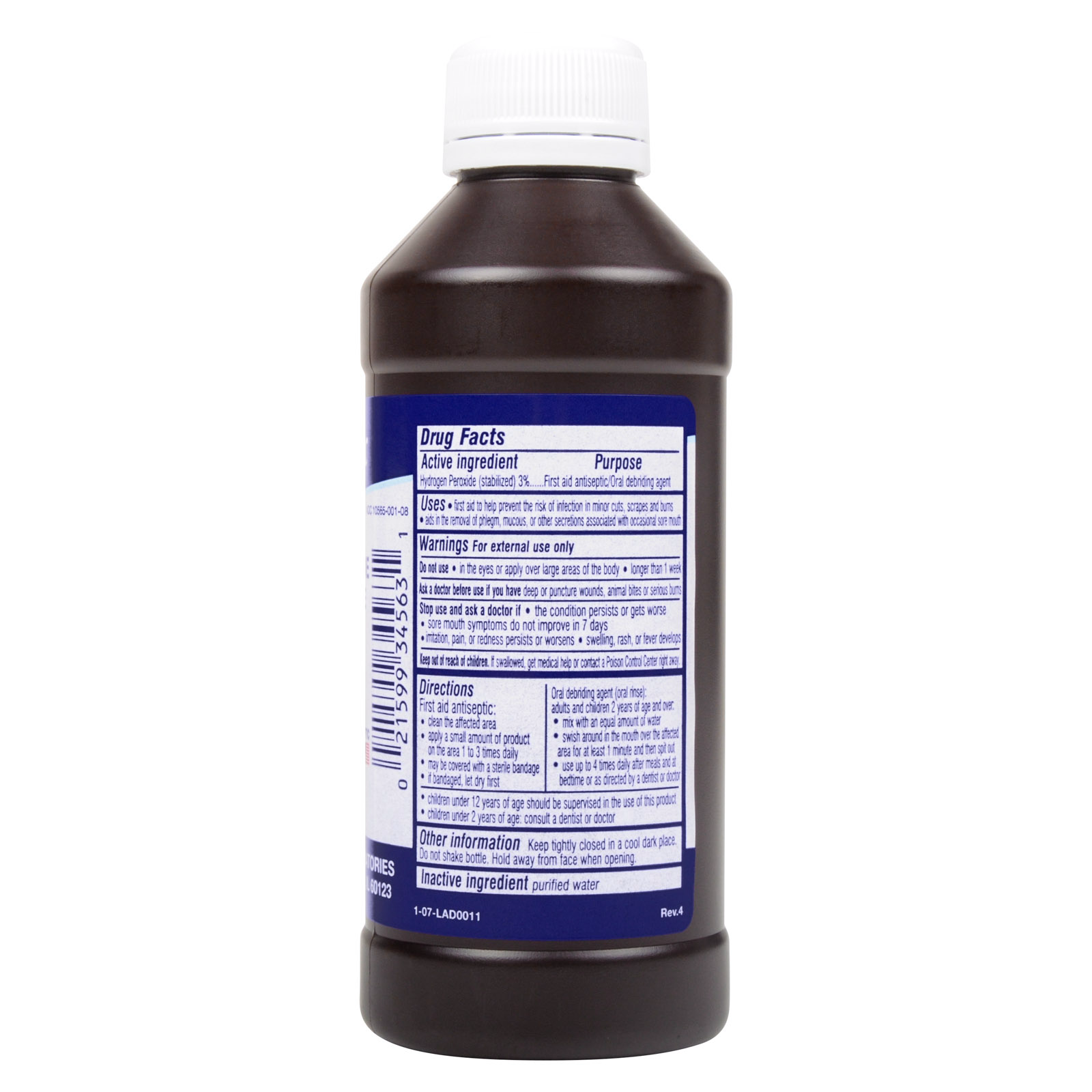 Hydrogen Peroxide Antiseptic Solution 8 Oz