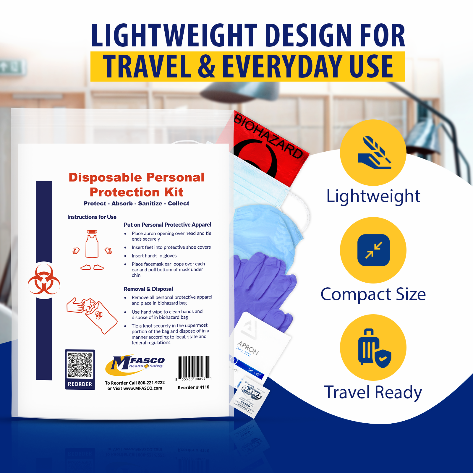 Personal Protection Kit With Apron | MFASCO Health & Safety Personal Protection Kit With Apron | MFASCO Health & Safety