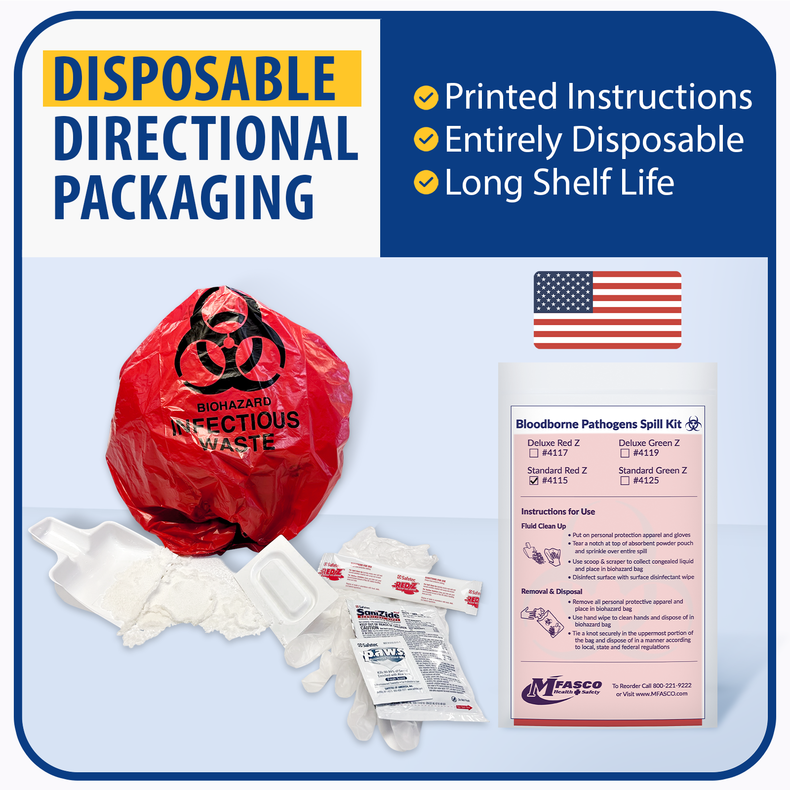 Biohazard Spill Clean Up Kit Red Z | MFASCO Health & Safety Biohazard Spill Clean Up Kit Red Z | MFASCO Health & Safety