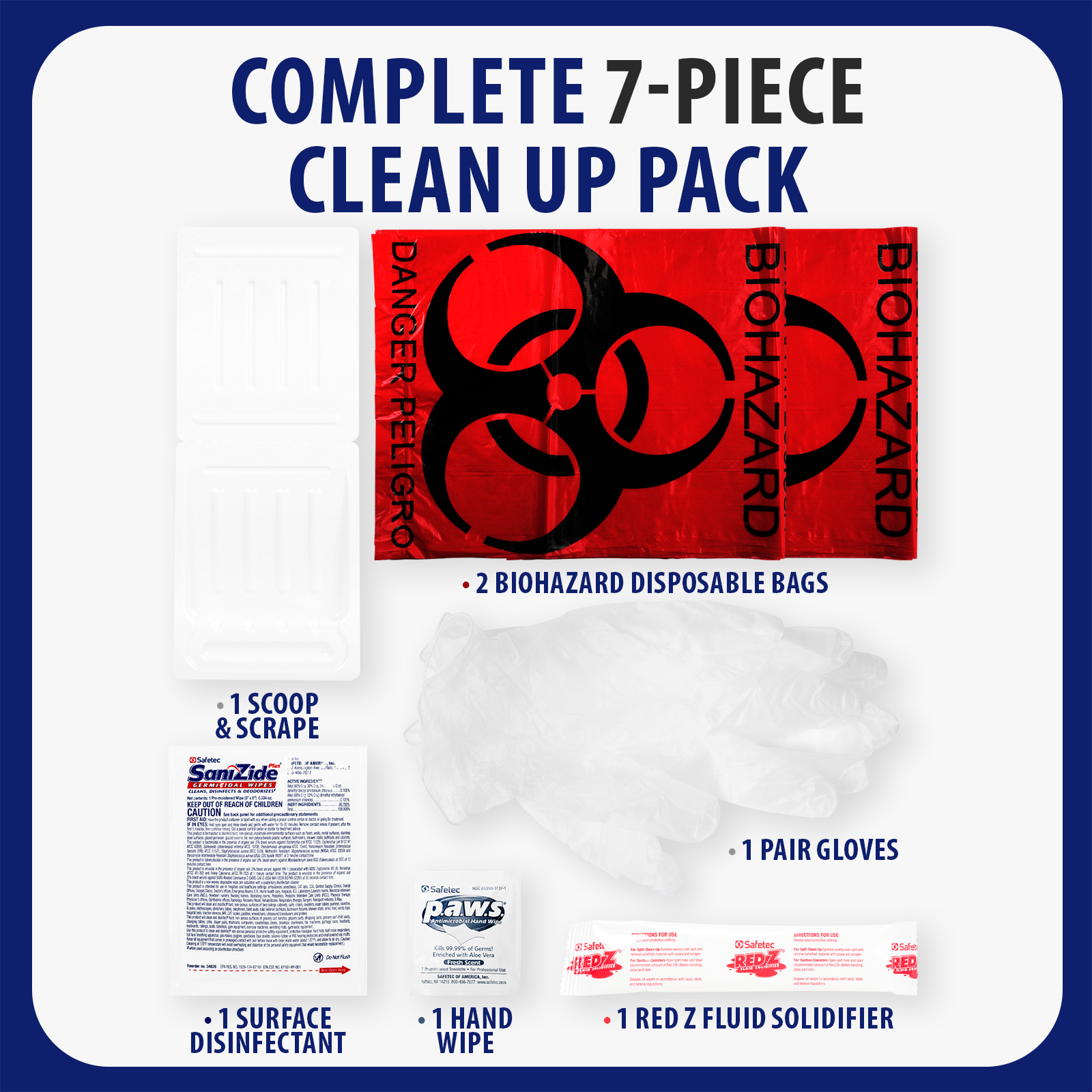 Biohazard Spill Clean Up Kit Red Z | MFASCO Health & Safety Biohazard Spill Clean Up Kit Red Z | MFASCO Health & Safety