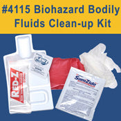 #4115 Biohazard Spill Clean Up Kit - VIDEO