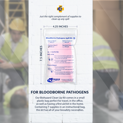 Biohazard Fluid Clean Up Kit W/Red Z