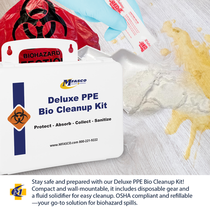 Deluxe PPE & Clean Up Kit Plastic
