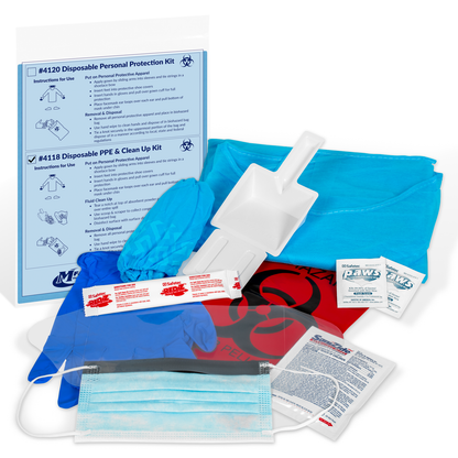 Biohazard Cleanup & PPE Protection Combo Kit