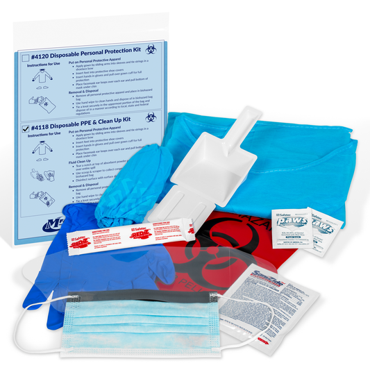 Biohazard Cleanup & PPE Protection Combo Kit