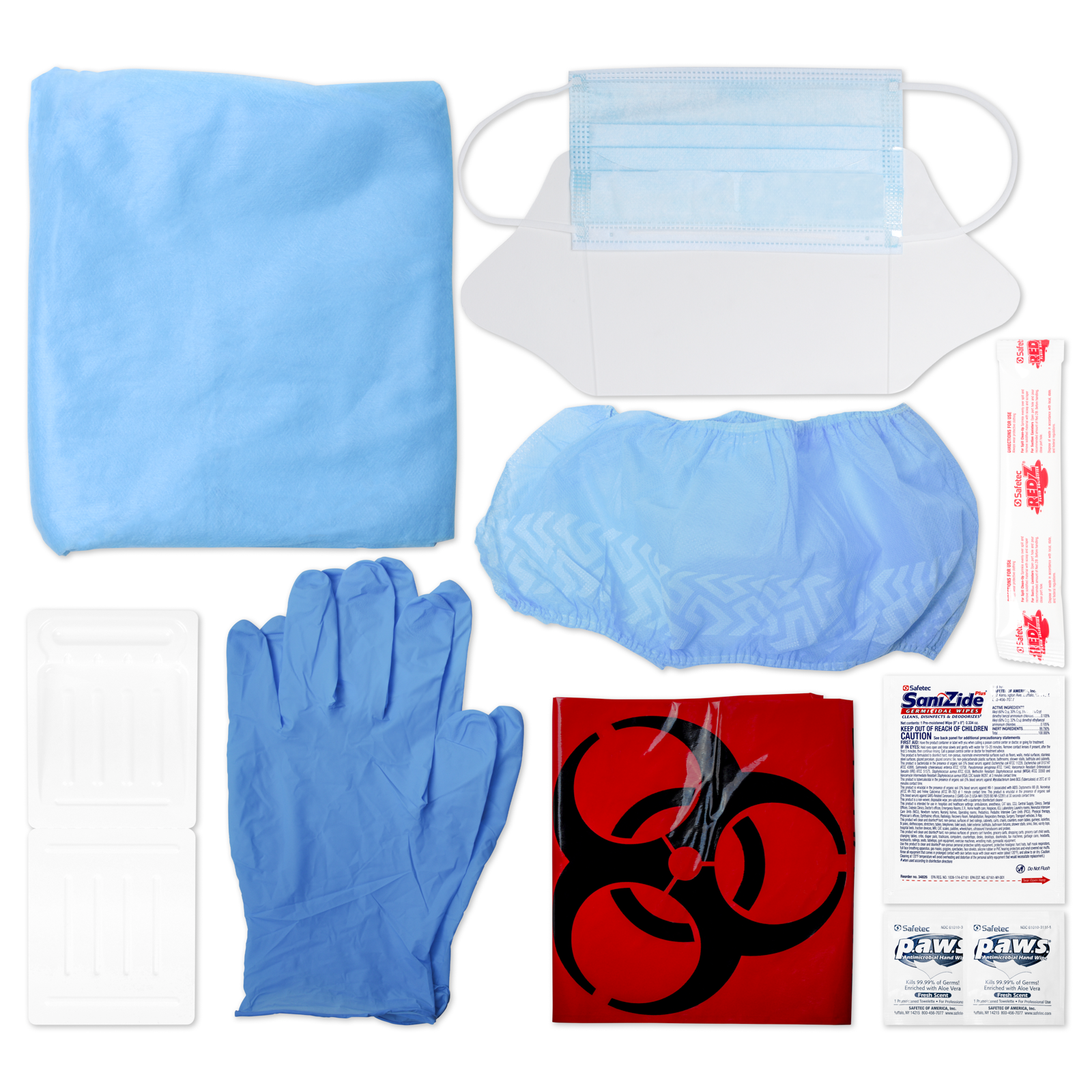 Biohazard Cleanup & Protection Combo Kit