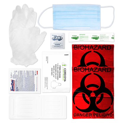 Blood Borne Pathogens Clean Up Kit Plastic Case Single