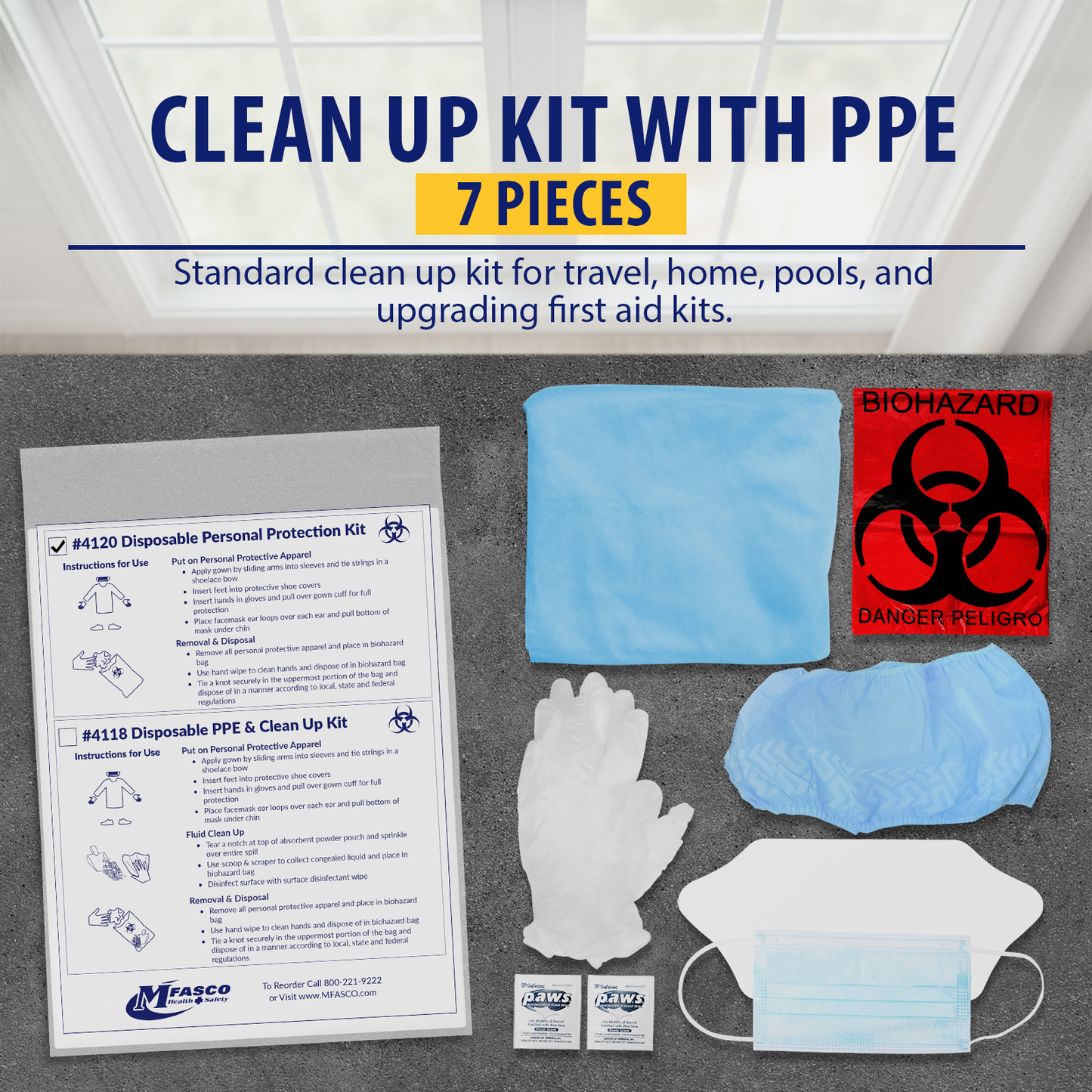 Personal Protection Equipment Kit With Gown MFA