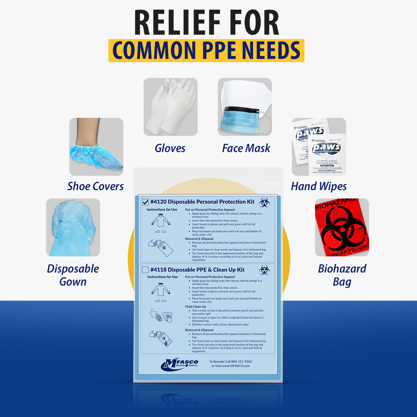 Personal Protection Equipment Kit With Gown MFA