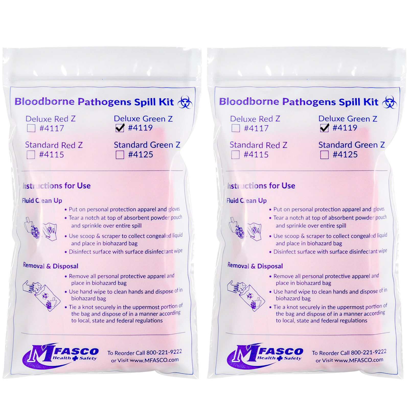 Bloodborne Pathogens Safety Kit Plastic