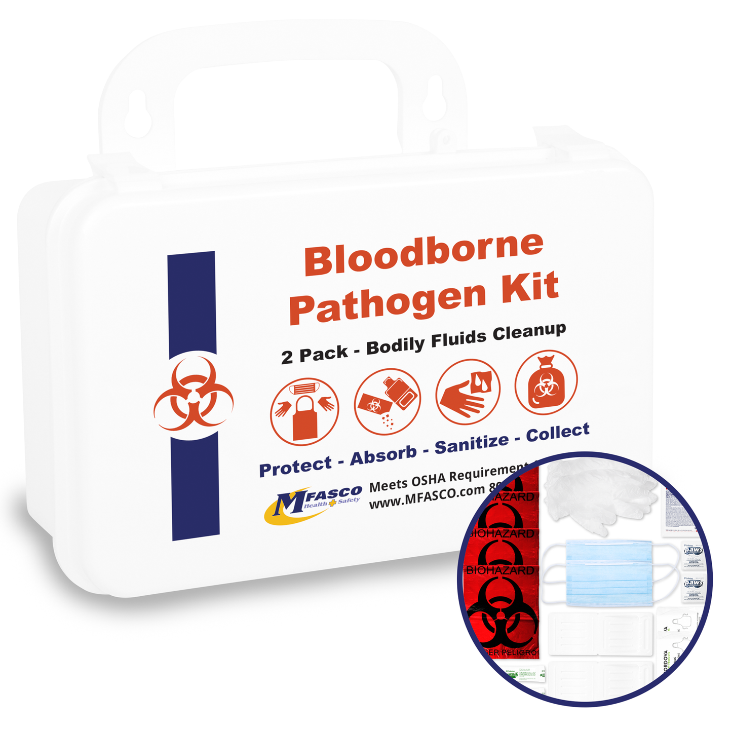 Bloodborne Pathogens Safety Kit Plastic