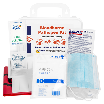 Blood Borne Pathogens Clean Up Kit Plastic Case Single