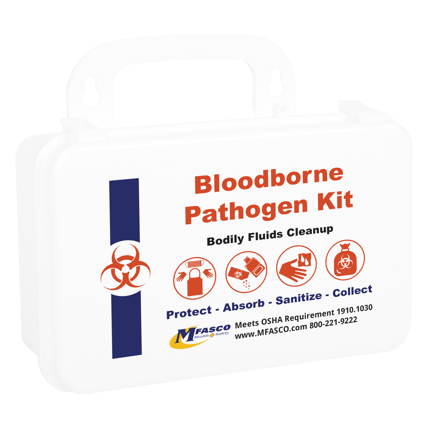 Blood Borne Pathogens Clean Up Kit Plastic Case Single