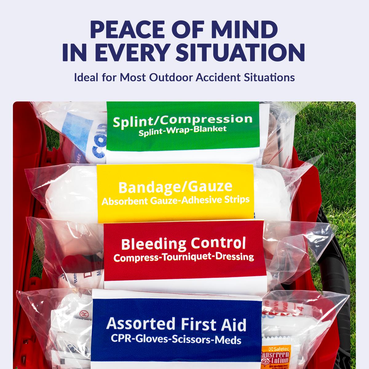 Outdoor Emergency Kit W/WaterProof Case #904