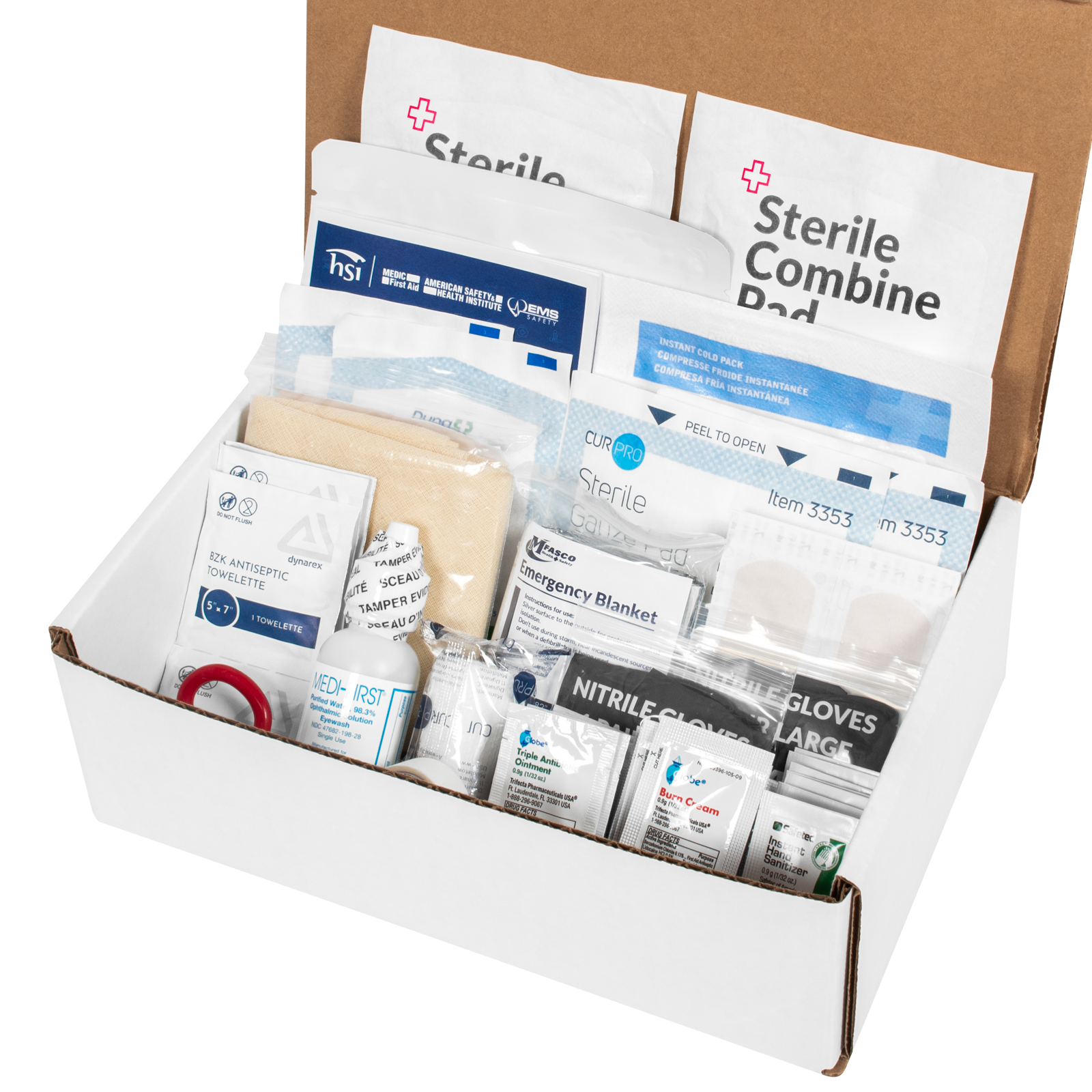 OSHA Class A Basics Aid Kit Refill Only 74 Piece