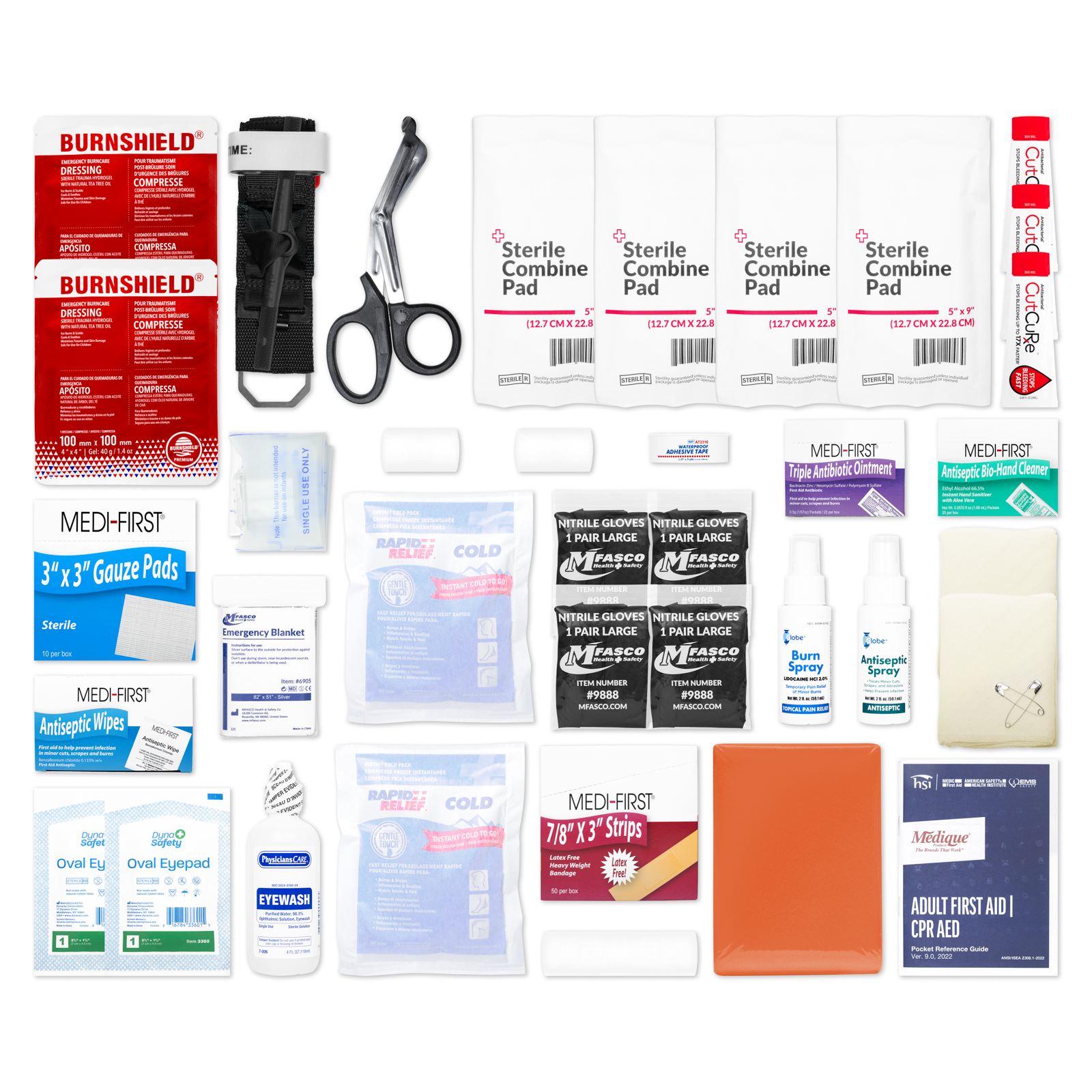 OSHA/ANSI 2021 Class B Essentials Aid Kit Refill 161 Piece