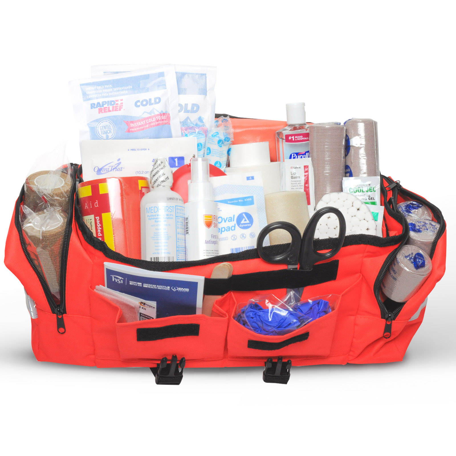 Sports Outdoor First Aid Kit Orange Bag