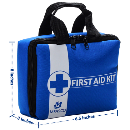 Empty First Aid Bag Blue With Handles MFA