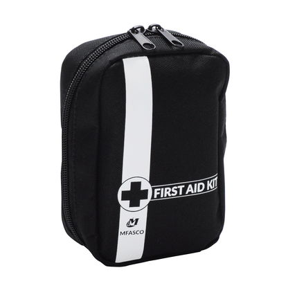Personal First Aid Kit Black Canvas Case MFASCO