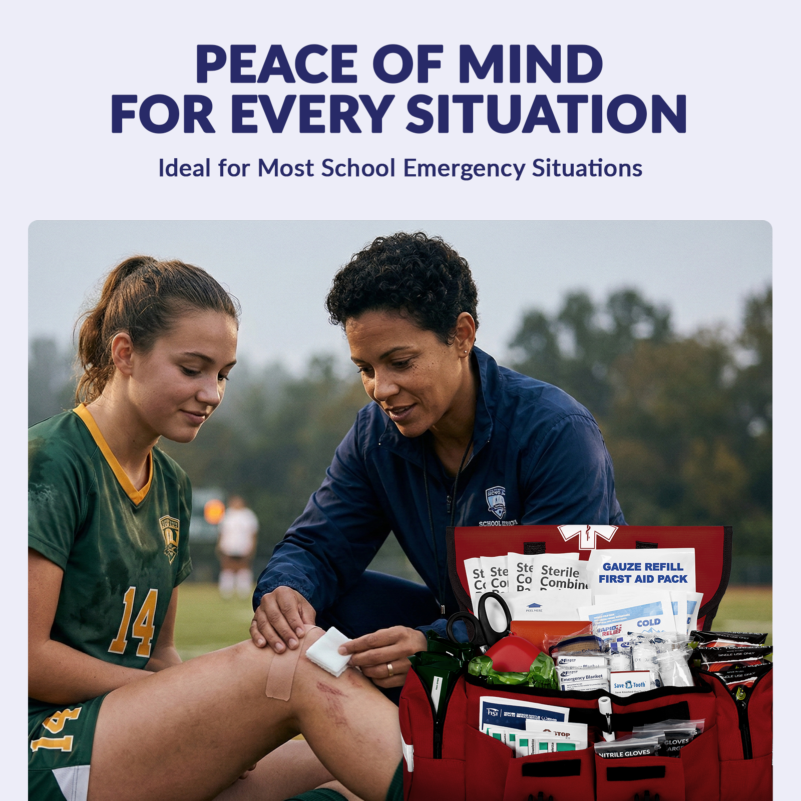 School First Aid & Active Shooter Emergency Kit