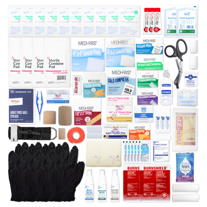 4 Shelf First Aid Kit Osha Fill W/Logo No Medications