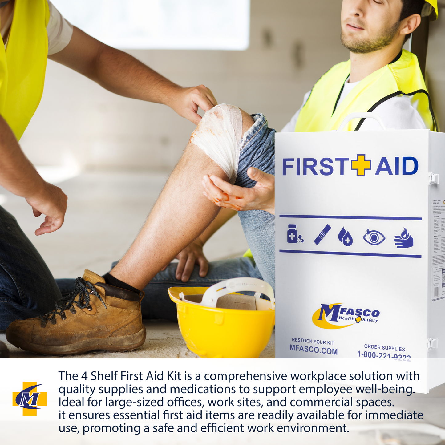 4 Shelf First Aid Kit Osha Fill W/Logo No Medications