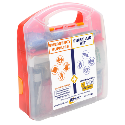 Emergency First Aid Kit Combo Plastic Case