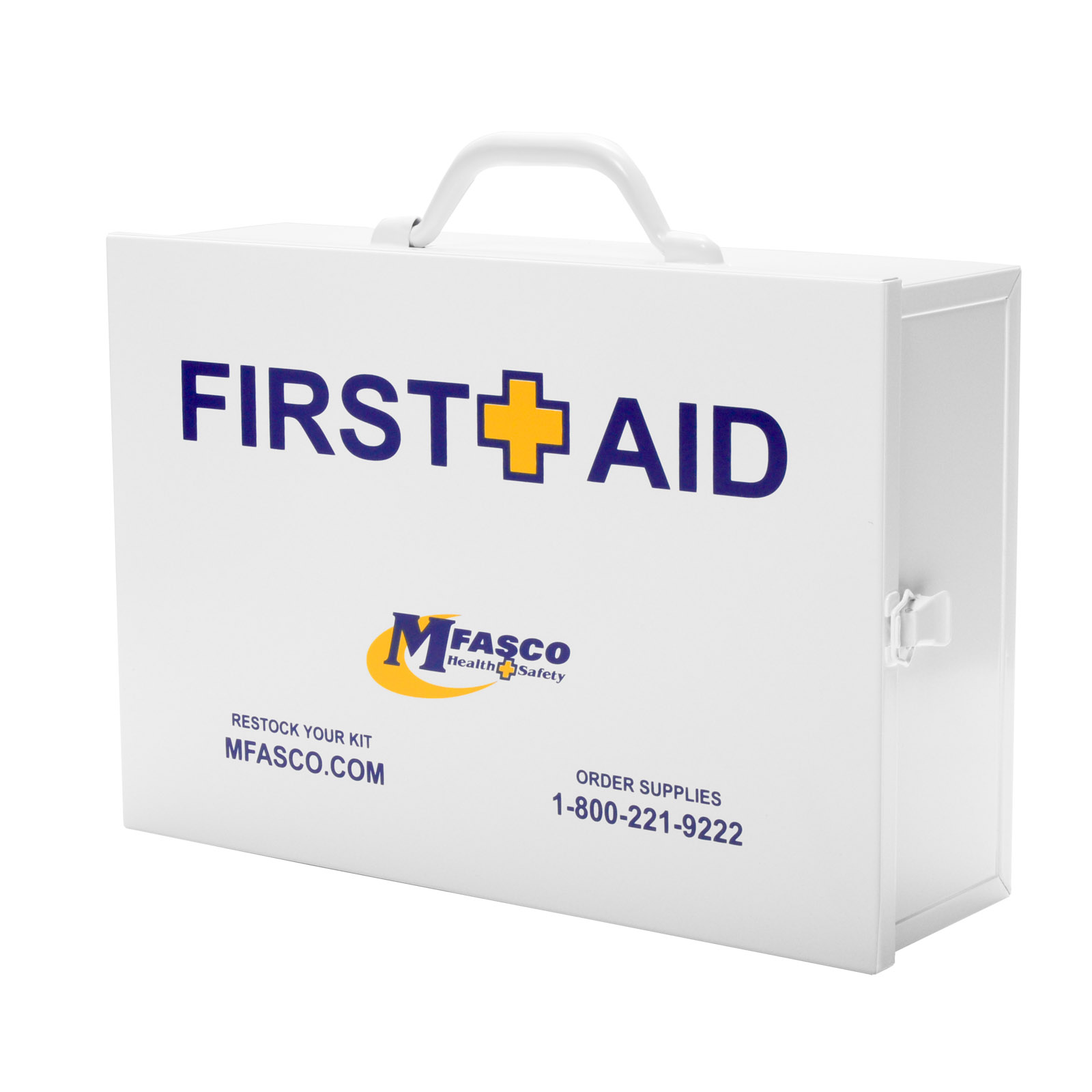 First Aid Box Empty 2 Shelf W/Logo