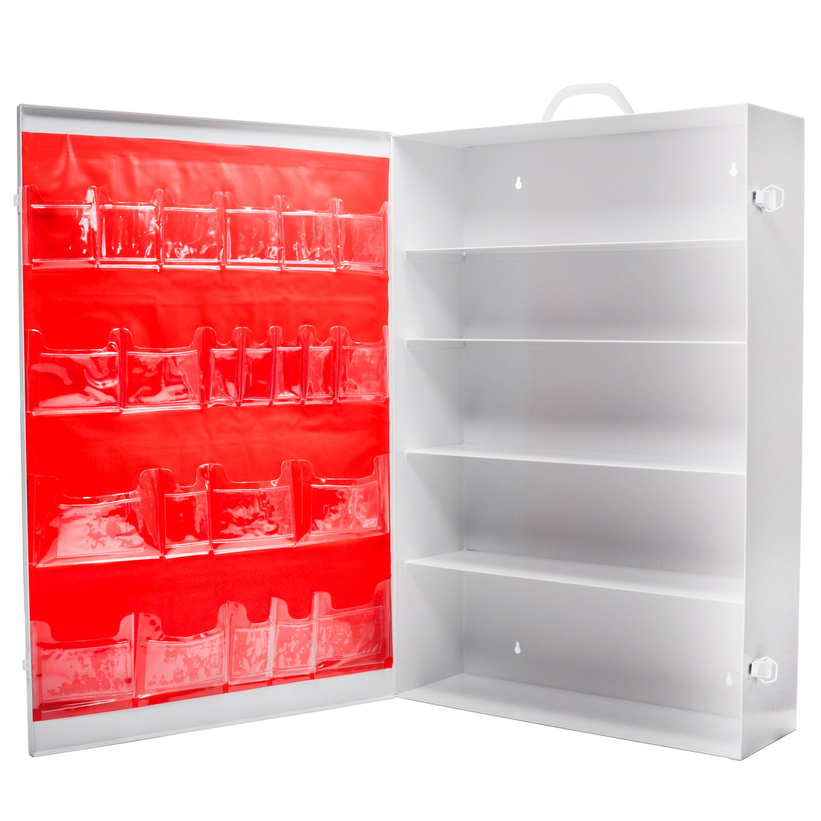 Empty Large First Aid Cabinet 5 Shelf W/Logo