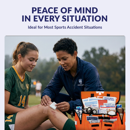 Coaches First Aid Kit Orange Bag