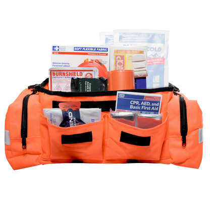 First Aid Bag Kit Large Orange MFA 250 Piece