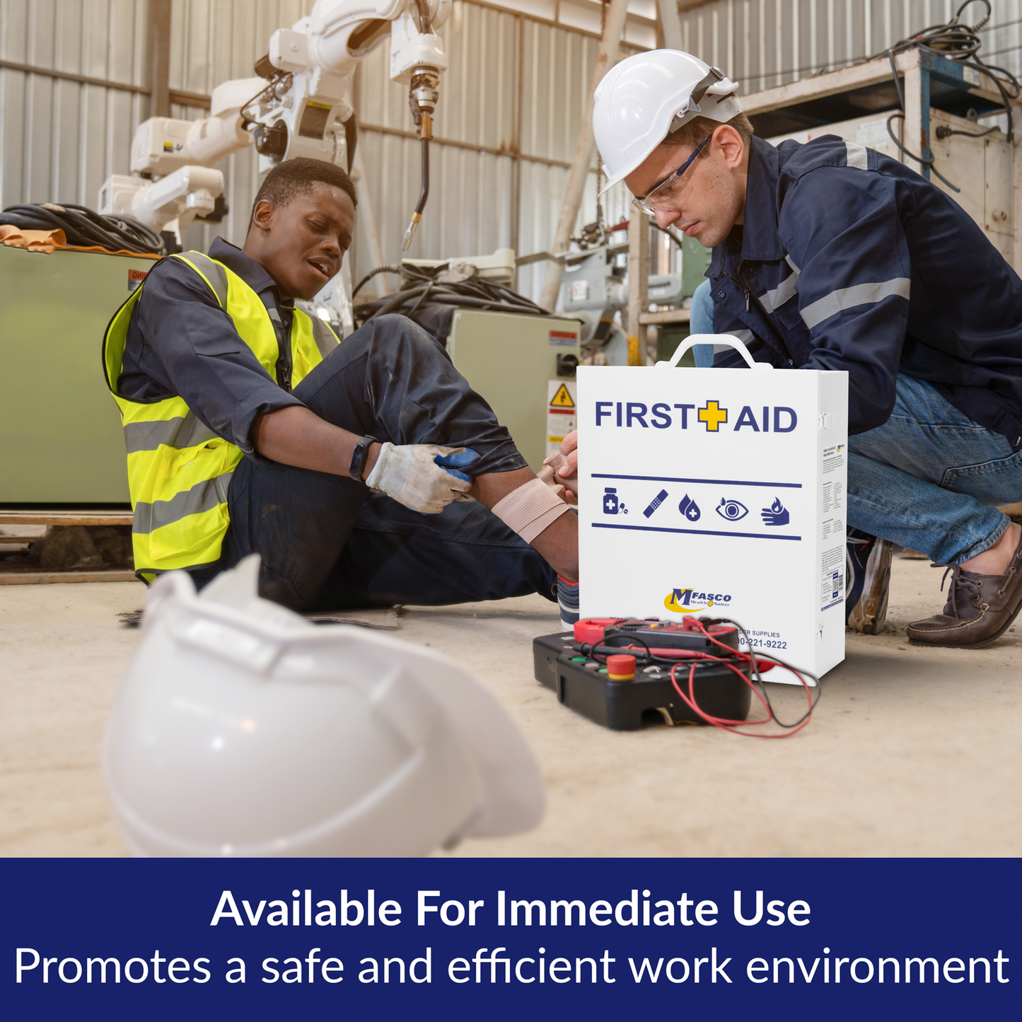 3 Shelf Metal Workplace First Aid Kit Osha Class B With Medications